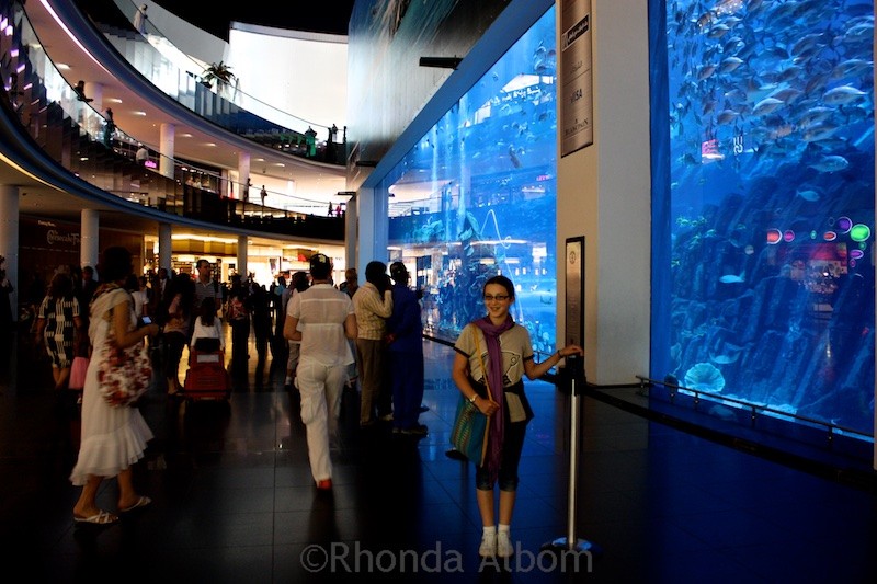 Aquarium inside the Dubai Mall