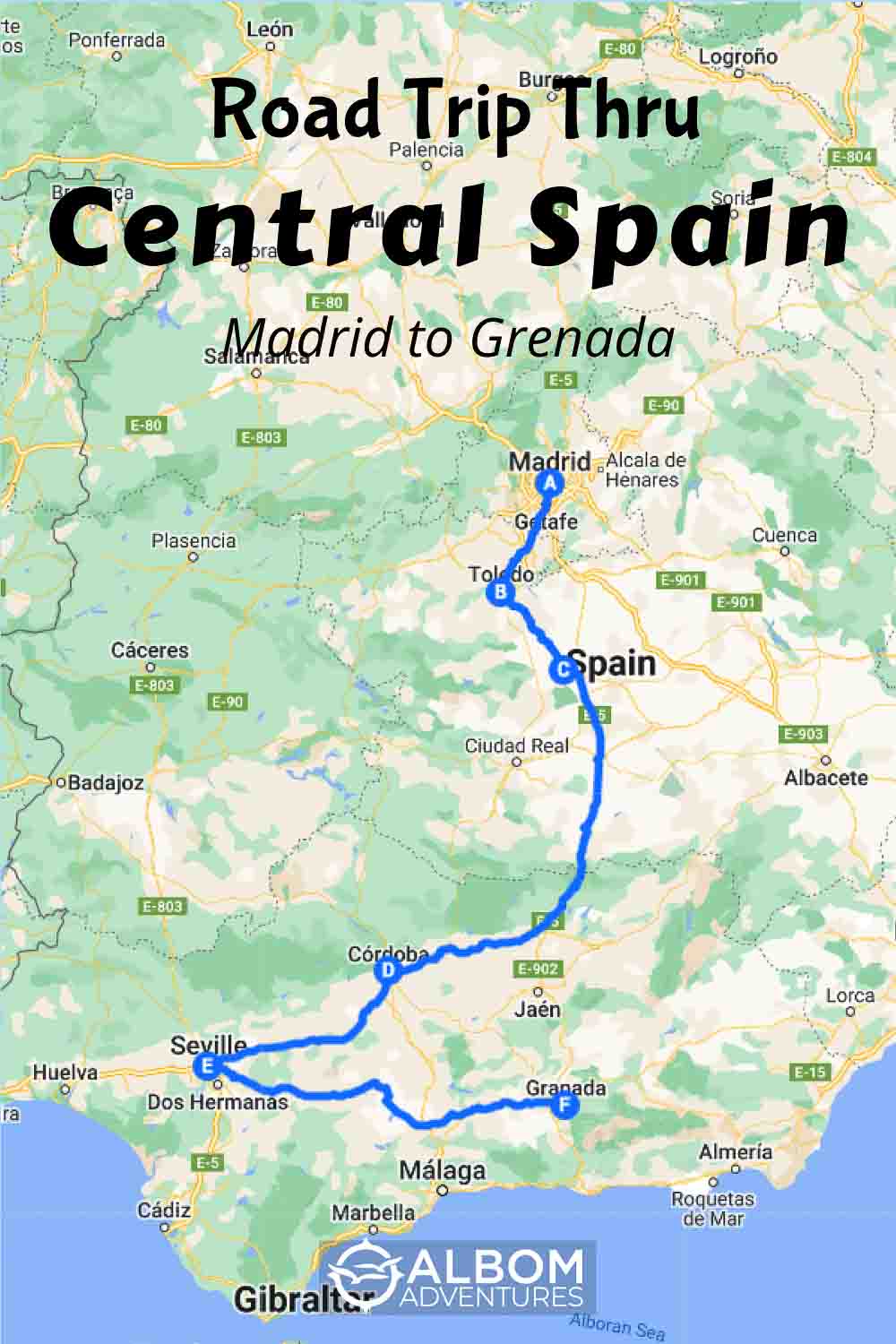 Central Spain Barcelona to Madrid to Granada by Car