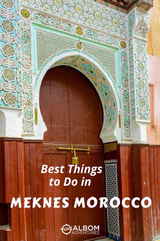 Intricate detail and mosaics define Meknes. They seem to be incorporated everywhere and decorate many of the best things to do in Meknes.