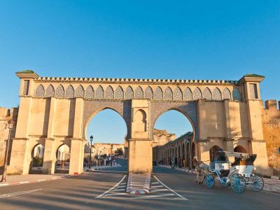 Imperial City gate, one of the main things to do in Meknes Morocco