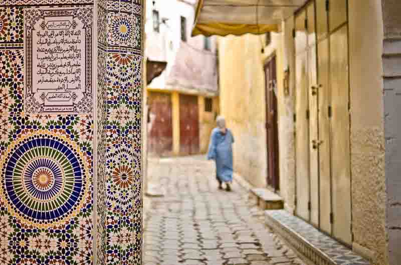 Spotting mosaic decor in unexpected spots is one of the best things to do in Meknes