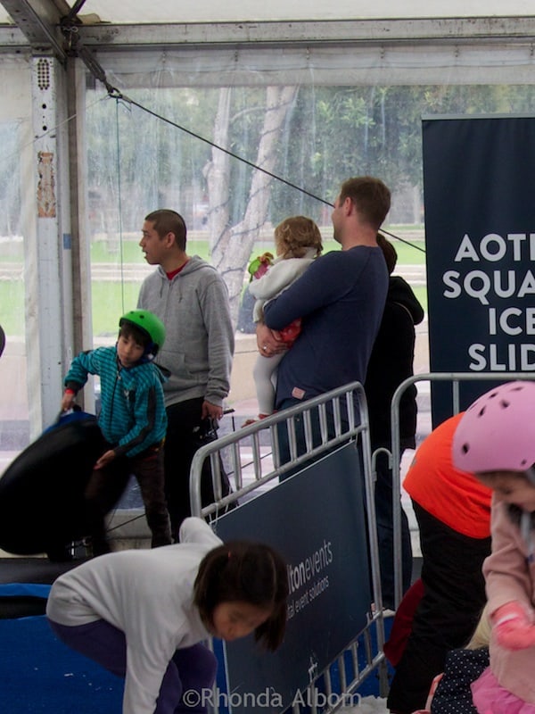 Winter Fun Auckland Ice Skating Rink in Aotea Square