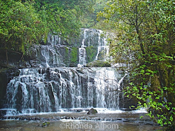 Purakaunui Falls in the Catlins Rainforest, South Island, New Zealand