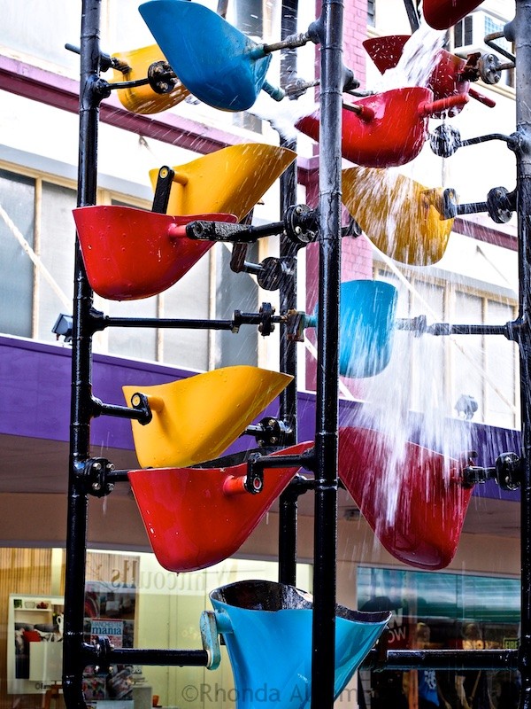 Cool fountains in Wellington New Zealand
