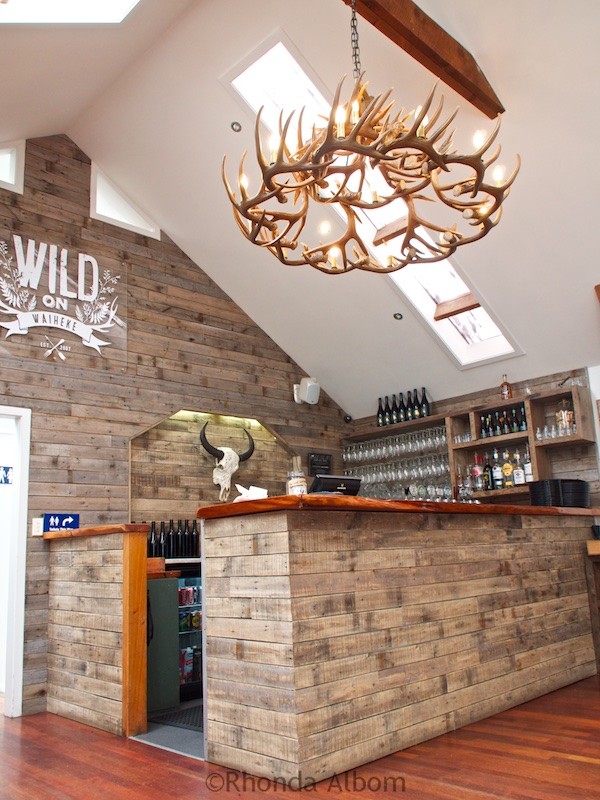 Bar at Wild on Waiheke on Waiheke Island outside of Auckland New Zealand