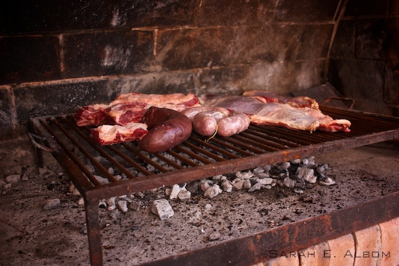 An asado, or Argentinian barbecue, in Santa Fe Agentina. Copyright Sarah E. Albom 2016