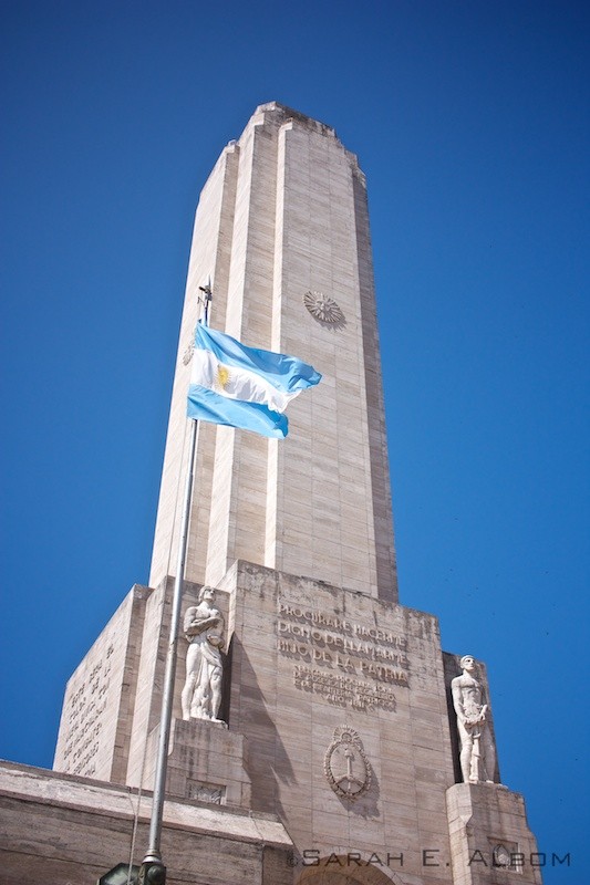 National Flag Memorial Tower in Rosario, Argentina. Photo copyright ©Sarah Albom 2016