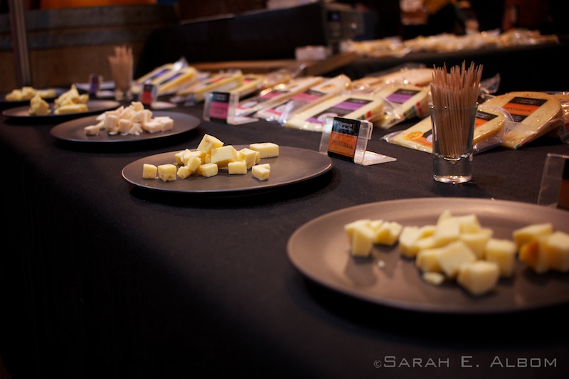 Cheese display at the Auckland Food Show