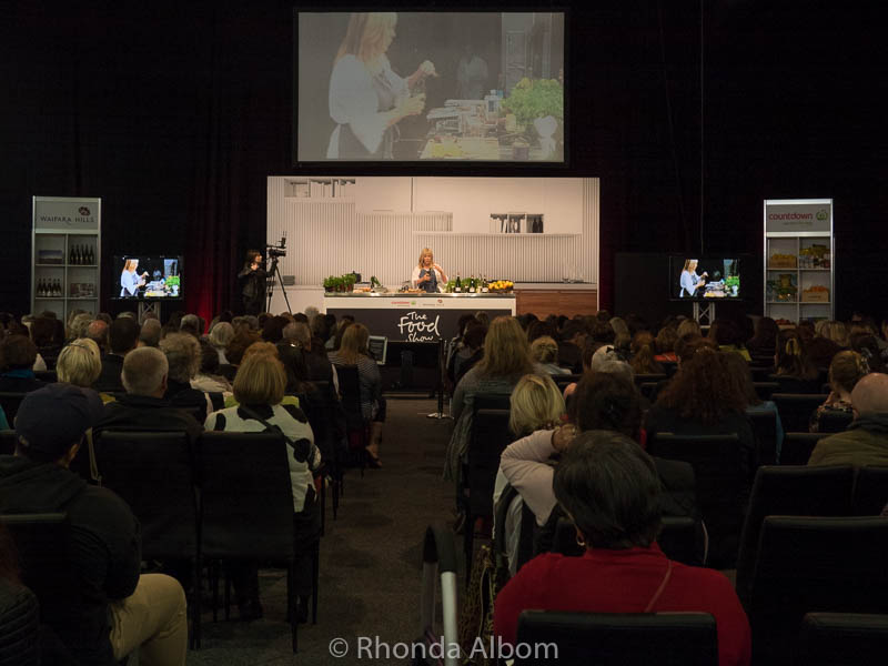 Annabel Langbein speaking at the Auckland Food Show 2017