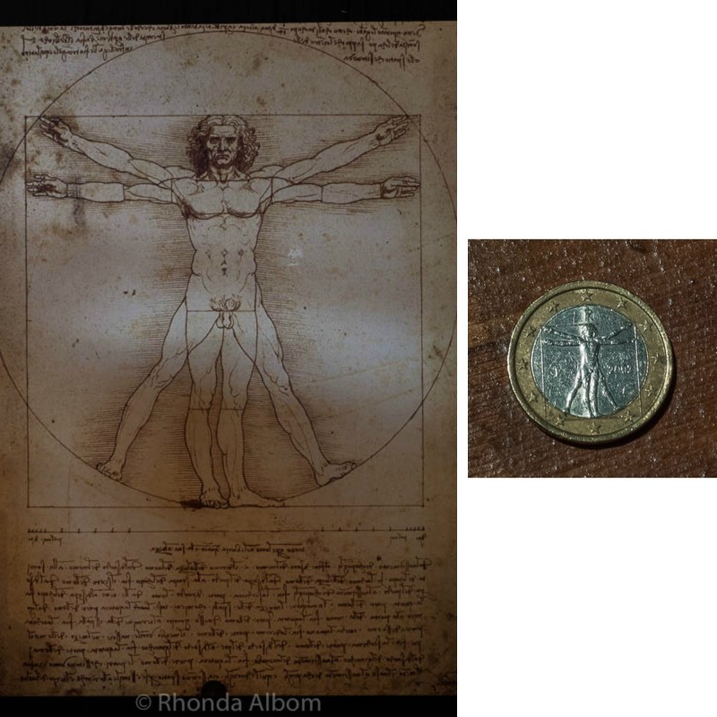 The Vitruvian Man artwork by Leonardo da Vinci