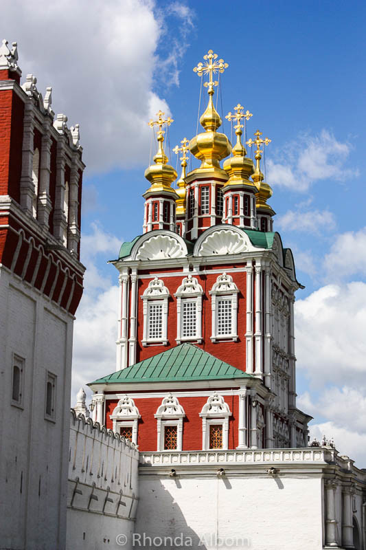 Gate-Church of the Transfiguration in Novodevichy Convent in Moscow Russia
