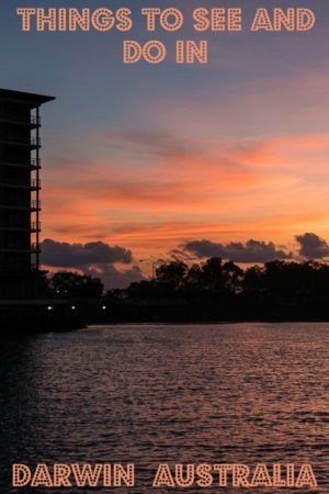 Sunset in Darwin Australia, a perfect end to a busy day.