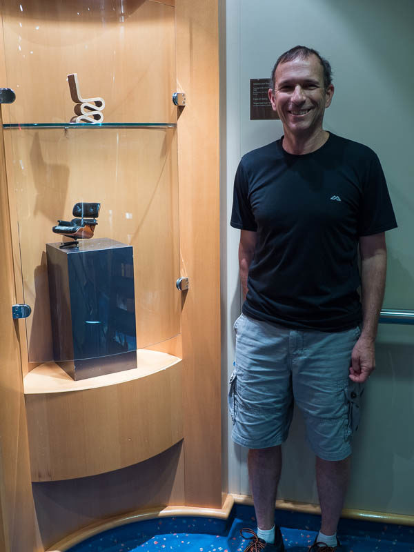 By standing next to this artwork it gives size perspective. On the Radiance of the Seas by Royal Caribbean