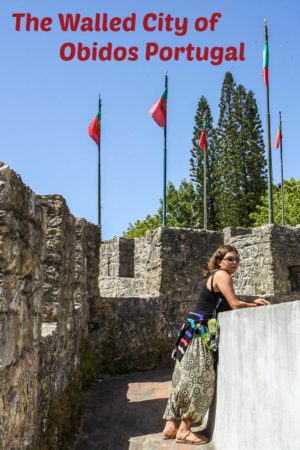 Obidos Portugal A Medieval Town With A Padlocked Entrance - 