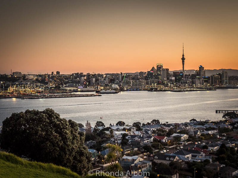 Watching the sunset over the city is one of the many things to do in Auckland New Zealand