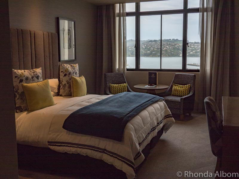 One room of the family suite in the Distinction Hotel Dunedin New Zealand