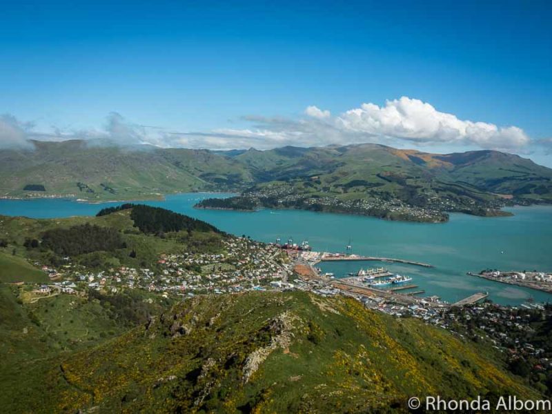 A view from the top of the Christchurch gondola on Mount Cavendish in New Zealand