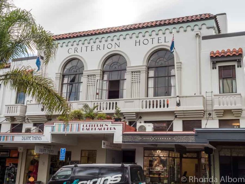 Criterion Hotel a Napier art deco hotel in New Zealand