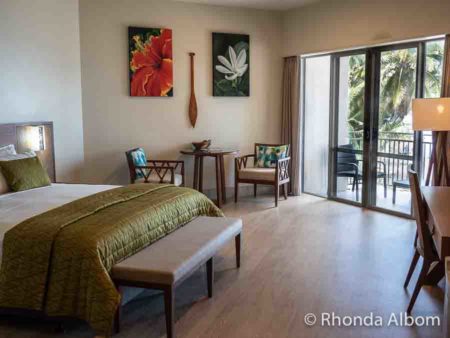 A suite at the Moana Sands Lagoon Resort, Rarotonga, Cook Islands