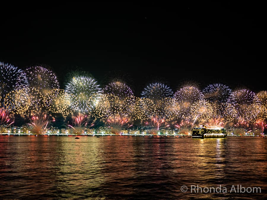 Copacabana Beach Fireworks for New Years Eve