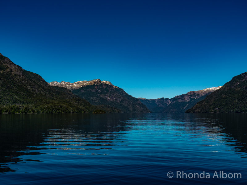 Blest arm of Nahuel Huapi Lake in Argentina on Cruce Andino