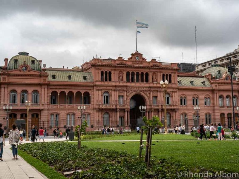 Casa Rosada, the presidential palace of Argentina in Plaza Mayo in Buenos Aires Argentina