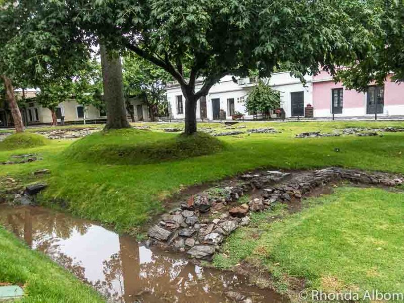 Ruins of the old Governors house in Colonia Uruguay.