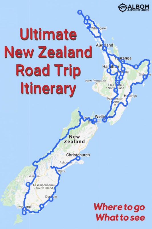 new zealand travel route 2 weeks