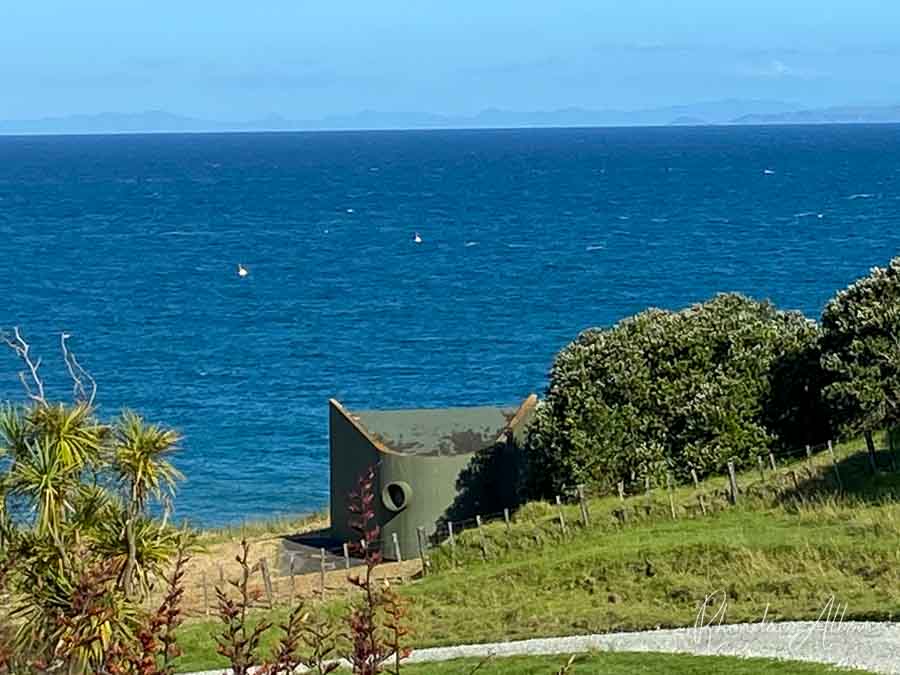 ship degaussing station in Shakespear Park, Auckland