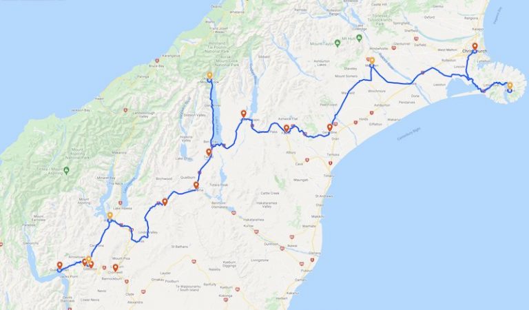 Christchurch To Queenstown Road Trip With Stops 768x450 