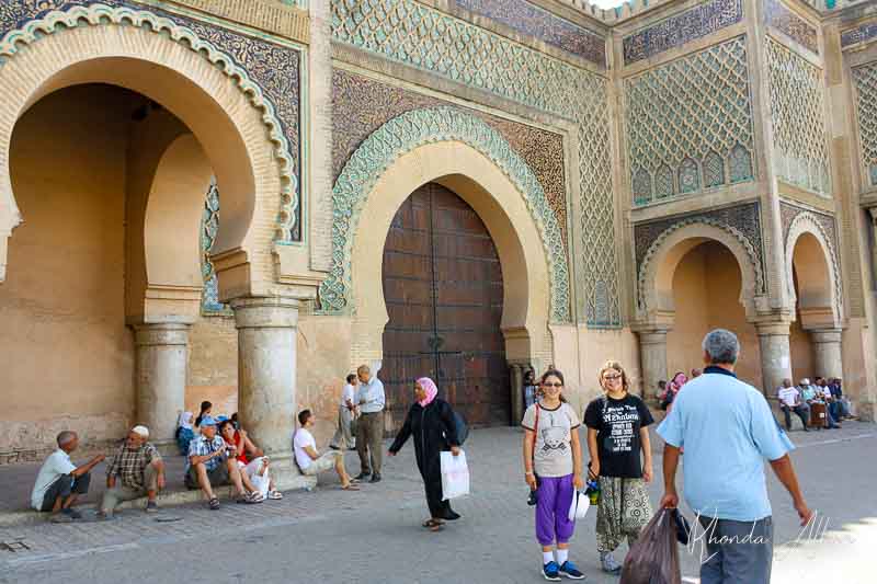 Bab Mansour, the main gate and one of the top things to do in Meknes Morocoo