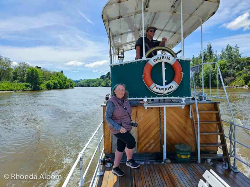 Sailing on the Wanganui river with Captain Sam on the Motor Vessel Wairoa