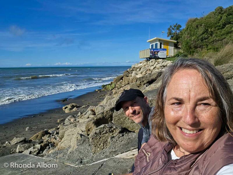 Us at Kai Iwi Beach
