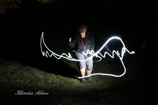 Drawing with light at night Drawing with light