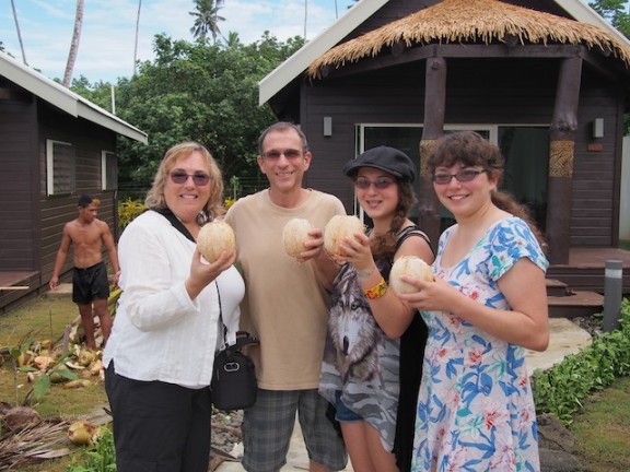 Fresh Coconut Milk in Samoa - See How It's Done: Climb - Crack - Drink