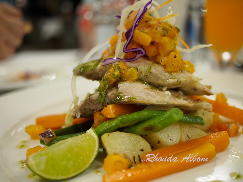 Fresh catch of the day at Saletoga Sands Resort Samoa