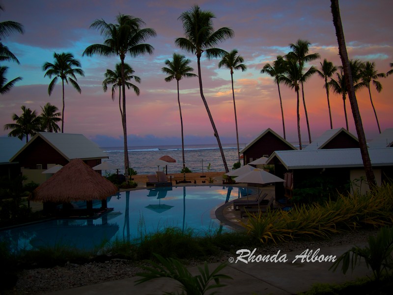 Sunrise in Samoa at Saletoga Sands Resort